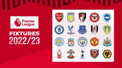Premier League 2022/23 Fixtures Released