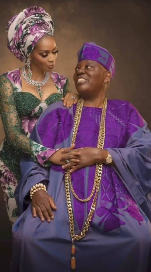 All Hail Shade, as Chief Rasak Okoya Radiates In Festive Spirit