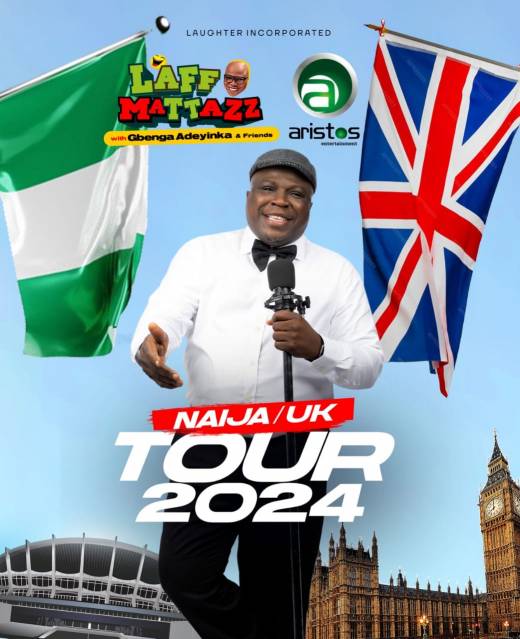 UK At Last!!! Gbenga Adeyinka D&#039;1st Ready For 2024 Laffmattazz Tour In London