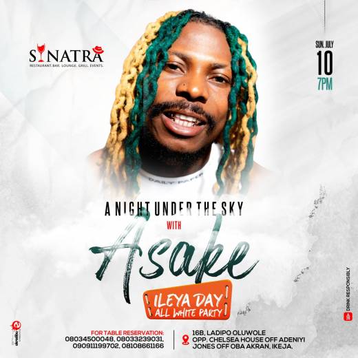 Eid-el Kabir: Asake hits Sinatra in ‘All White Party’