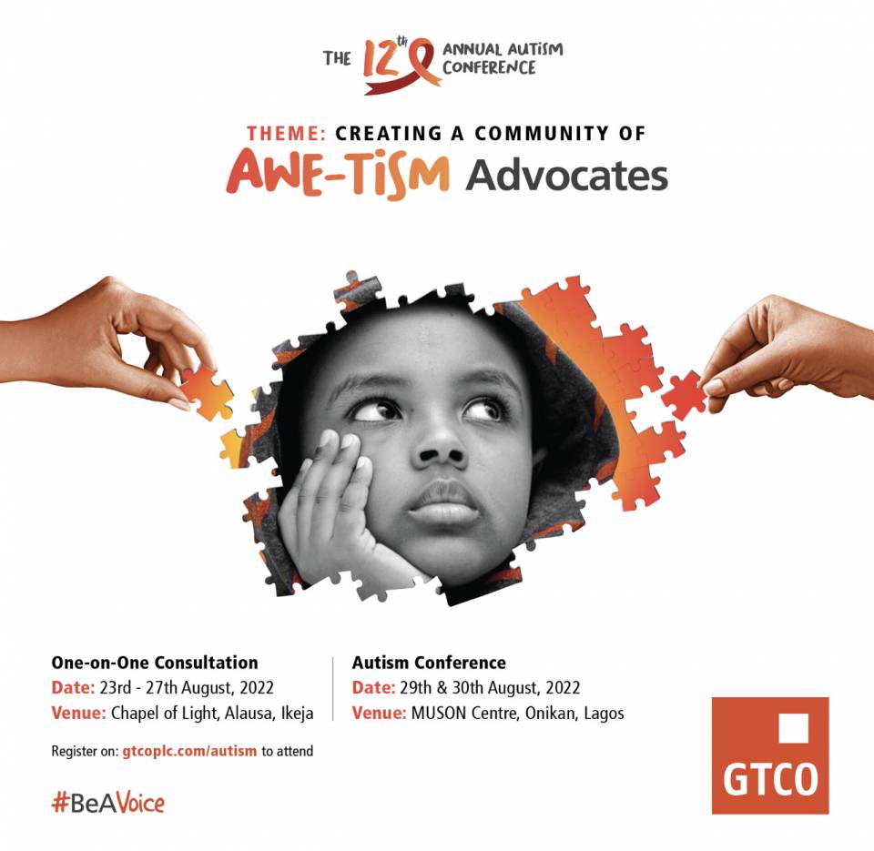 GTCO Autism Conference Holds on August 29th and 30th in Lagos