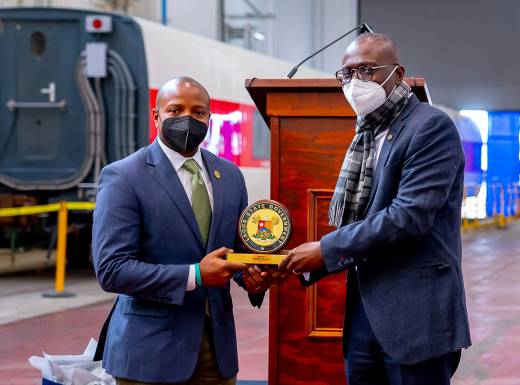 Lagos set to begin first metro system in West Africa, as Gov. Sanwo-Olu acquires two sets of new 10-cars metro trains for red line rail project