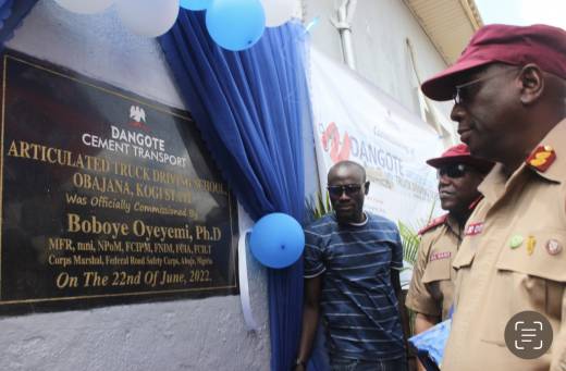 Safe driving: FRSC commissions Dangote truck driving school